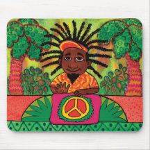 Reggae-Schlagzeuger Mauspad