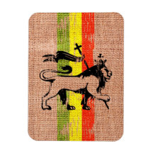 Reggaeköniglöwe Vinyl Magnete
