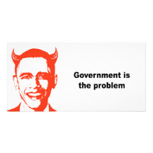 Regierung ist das Problem Photo Karten