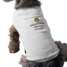 Registrierte Service-Tierhundeweste oder -hemd Hund T Shirts
