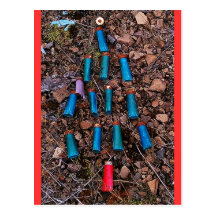 Rehposten-Bäume Postkarte