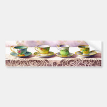 Reihe 0001 des Teacups-Autoaufklebers