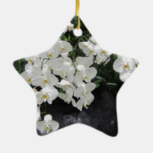 Reines prefection weiße Blumen, Weihnachtsbaum Ornamente