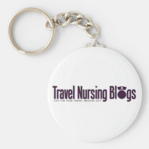 Reise, die Blogs.com rundes KeyChain pflegt Schlüsselanhänger