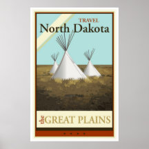 Reise North Dakota Plakate