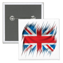 Reißwolf-Gewerkschafts-Jack-Flagge Button