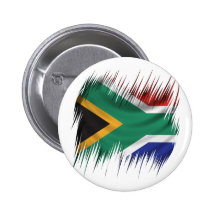 Reißwolf-Südafrika-Flagge Button