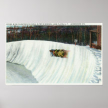 Reiten der Whiteface Kurve Poster