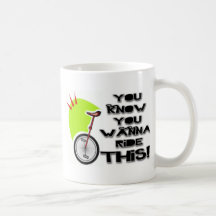 Reiten Sie diesen Unicycle Tee Tasse
