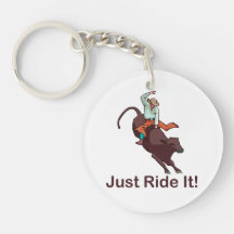 Reiten Sie es einfach Cowboy und Stier