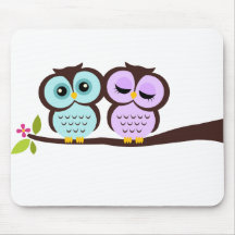 Reizende Eulen Mousepads