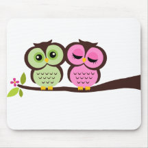 Reizende Eulen Mousepads