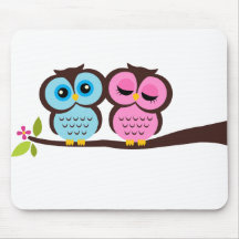 Reizende Eulen Mousepads