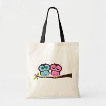 Reizende Eulen Tasche