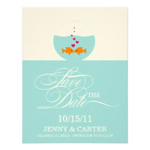 Reizende Fische, die Save the Date Mitteilung Wedd Einladungskarte