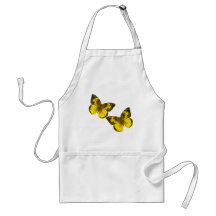 Reizende goldene Schmetterlinge Schürze