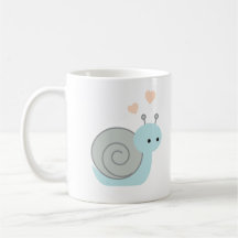 Reizende Schnecke Kaffeehaferl