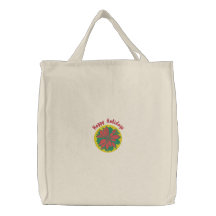 Reizende Weihnachtspoinsettia gestickte Taschen-Ta