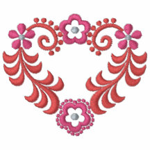 Reizendes Blumenherz - romantisch - schöner Entwur
