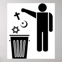 Religion Wastebin Plakate