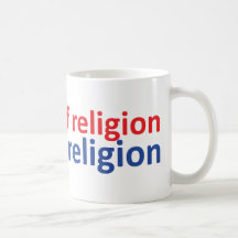 Religionsfreiheit nicht von der Religion Teetassen