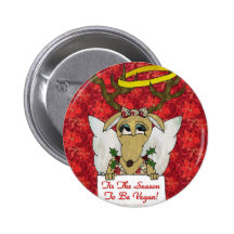 Ren Tis die Jahreszeit, zum veganes Geschenk-Kleid Anstecknadel