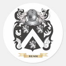 Renn Wappen (Familienwappen) Runde Sticker