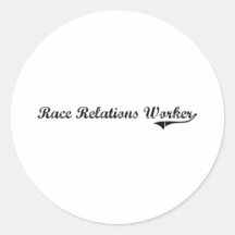 Rennen-Beziehungs-Arbeitskraft-beruflicher Job Stickers