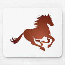 rennendes Pferd running horse Mauspad