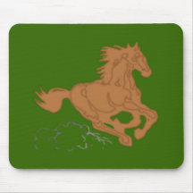 rennendes Pferd running horse Mauspad