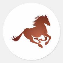 rennendes Pferd running horse Sticker