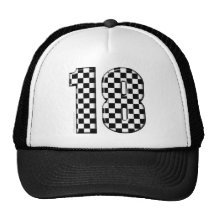 Rennwagen Nr. 18 Baseballkappen