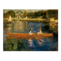 Renoirs die Seine bei Asnières (der Skiff) Ca 1879 Postkarte
