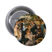 Renoirs La Galette   (1876) Bal du de Anstecknadelbuttons