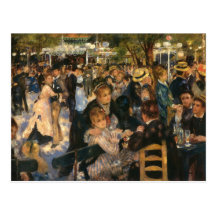 Renoirs La Galette   (1876) Bal du de Postkarten