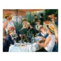 Renoirs Mittagessen des Bootfahrt-Party (1881) Personalisierte Einladungen