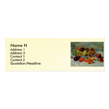 Renoirs Stillleben mit Mittelmeerfruit, 1911 Visitenkarten