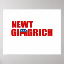 REPUBLIKANER FÜR GINGRICH PLAKAT
