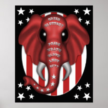 "Republikanische Plattform-" Plakat - Schwarzes