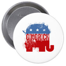 REPUBLIKANISCHER NEWT GINGRICH BUTTONS
