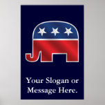 Republikanisches Elefant-Gewohnheits-Plakat