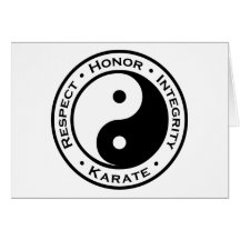 Respekt-Ehrenintegritäts-Karate Karte