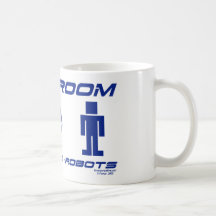 Restroom Mann-Frau-Roboter Becher Kaffee Tasse