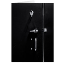 Restroom-Tür Grußkarte