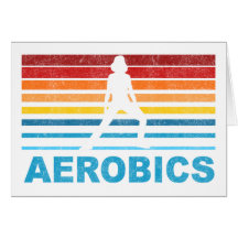 Retro Aerobics Grußkarten