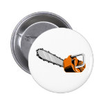 Retro Art der Kettensäge Anstecknadelbutton