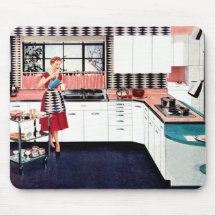 Retro Art-Küche Mousepad