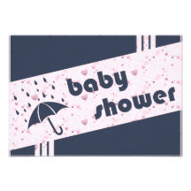 Retro Babyparty Personalisierte Einladungskarte