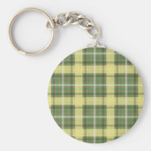 Retro blaues gelbes Weiß des Tartan Schlüsselbänder