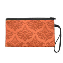 Retro blühen Sie orange Bagettes Tasche